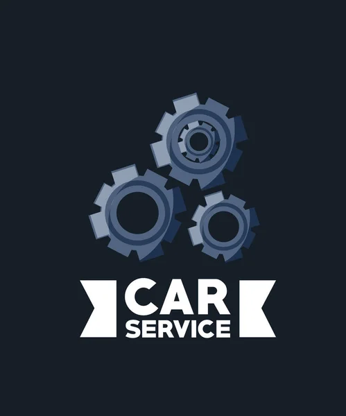 Diseño del servicio de coche — Vector de stock
