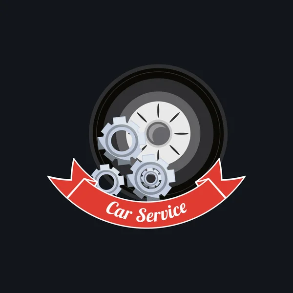Conception de service de voiture — Image vectorielle
