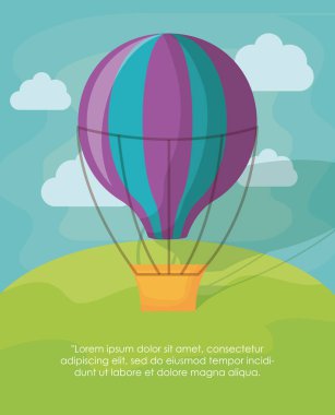 Sıcak hava balonu simgesi