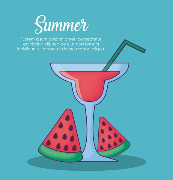 Olá Summer Design — Vetor de Stock