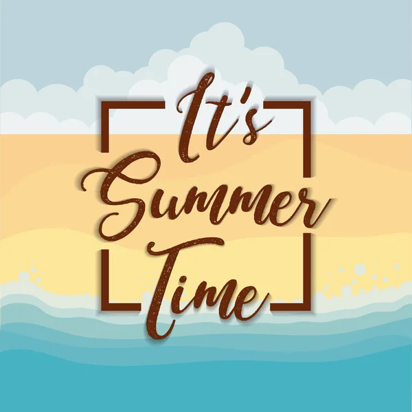 Summer time design — Stock Vector