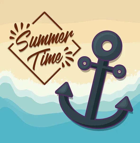 Diseño horario de verano — Vector de stock