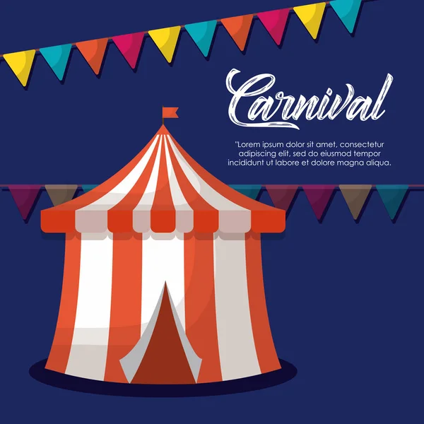 Diseño de carnaval de circo — Vector de stock