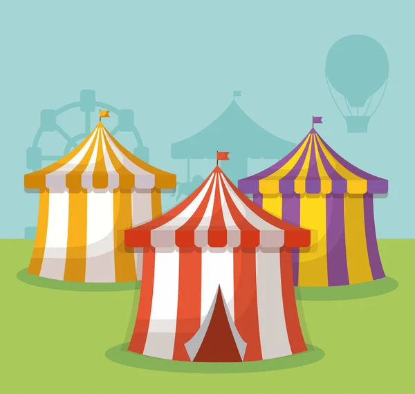Design cirque carnaval — Image vectorielle