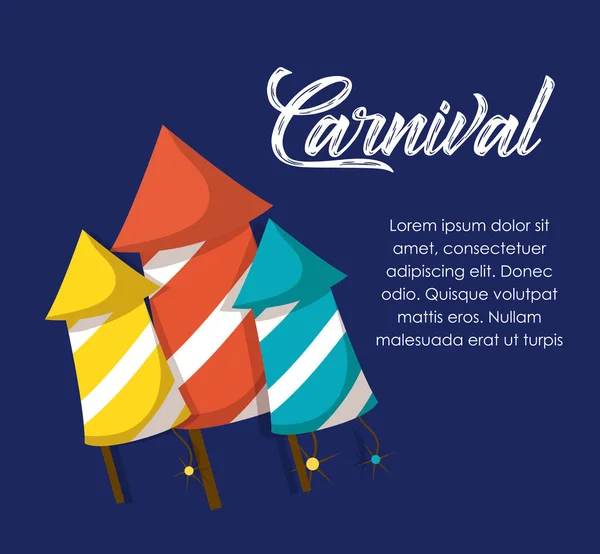 Design de circo de carnaval — Vetor de Stock