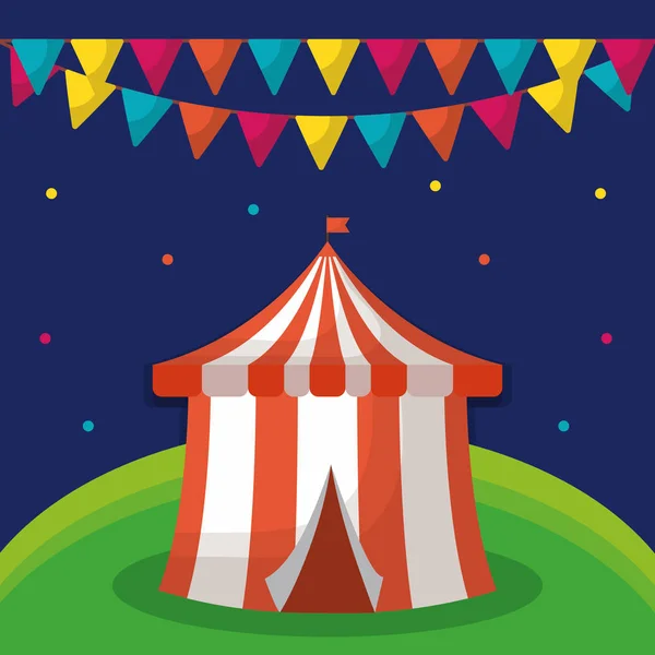 Circo Carnaval design — Vetor de Stock