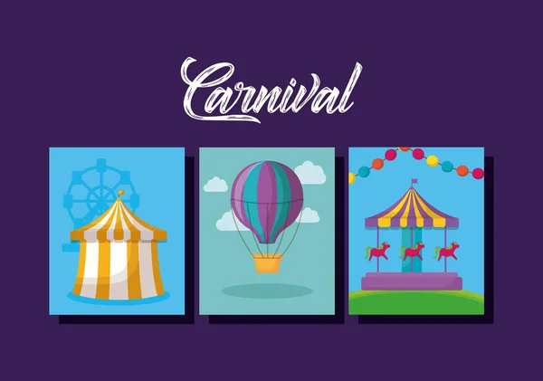 Carnival circus design — Stock Vector