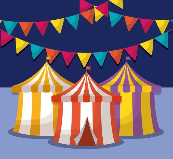 Circo Carnevale design — Vettoriale Stock