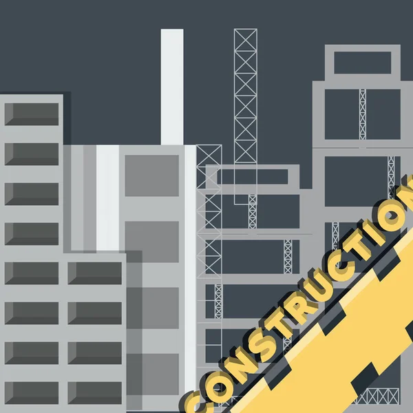 En construcción diseño — Vector de stock