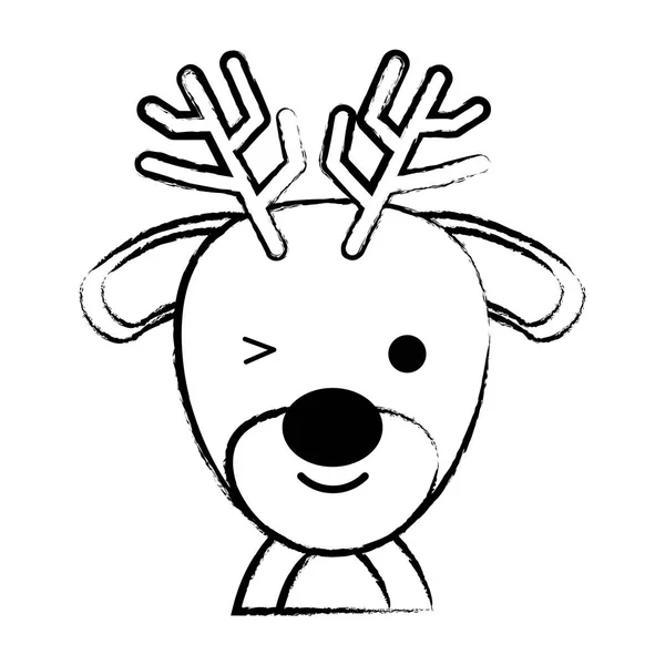 Diseño de animales de Navidad . — Vector de stock