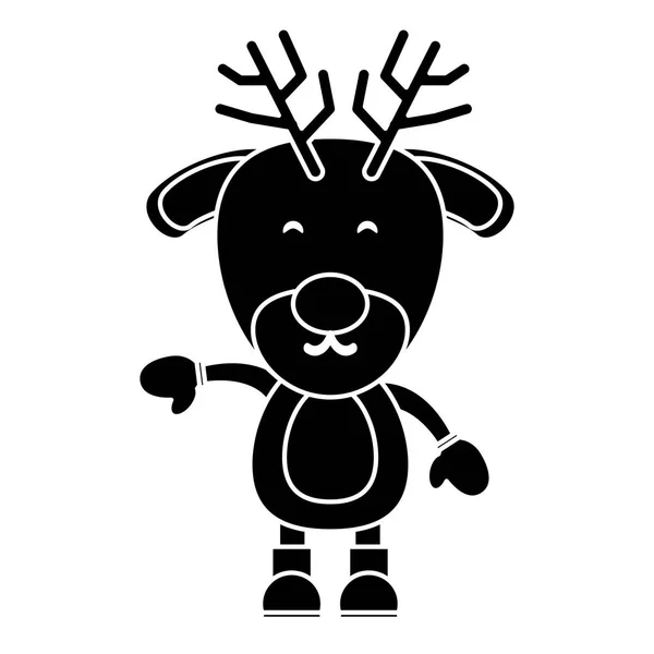 Diseño de animales de Navidad . — Vector de stock