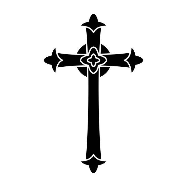 Katolické Cross design — Stockový vektor