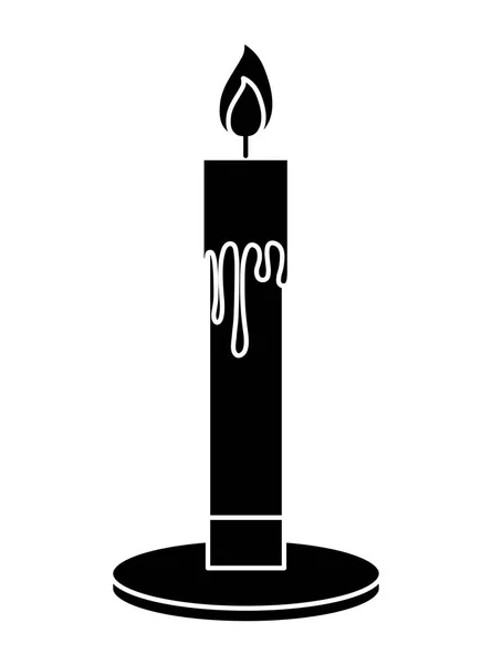 Candle icon image — Stock Vector