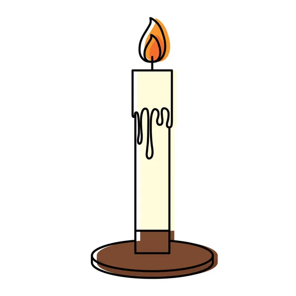 Candle icon image — Stock Vector