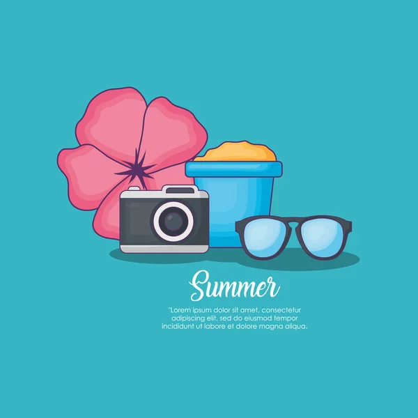 Diseño horario de verano — Vector de stock
