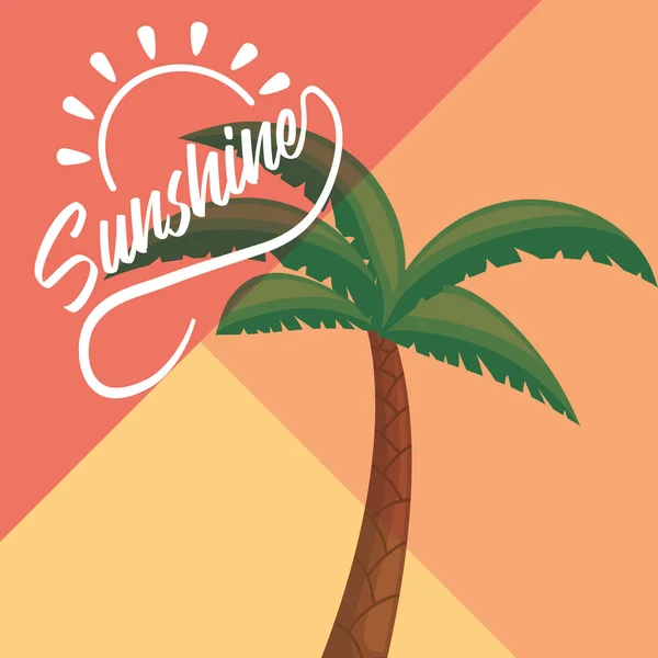 Sunshine ontwerpconcept — Stockvector