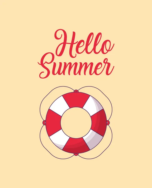 Bonjour Summer Design — Image vectorielle