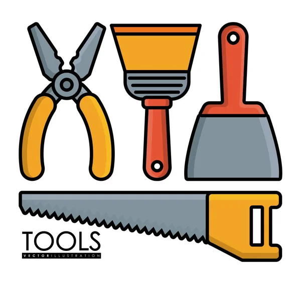 Diseño de herramientas de reparación — Archivo Imágenes Vectoriales