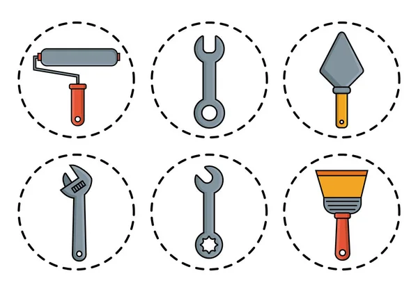 Design de ferramentas de reparo —  Vetores de Stock