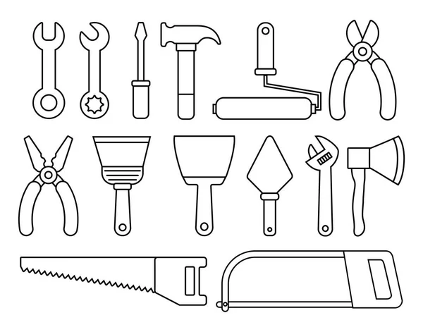 Diseño de herramientas de reparación — Vector de stock
