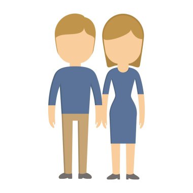 kadın ve adam simgesini çift