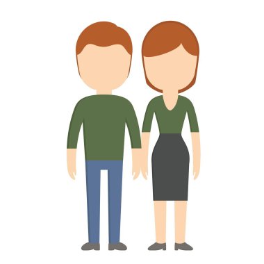 kadın ve adam simgesini çift