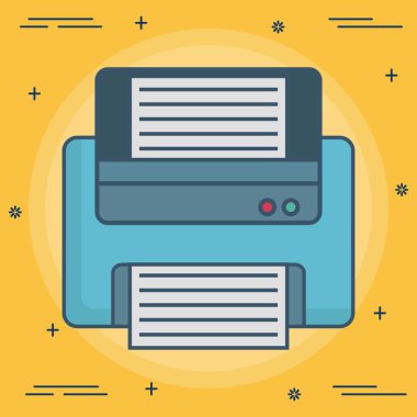 yazıcı simgesinin resmi