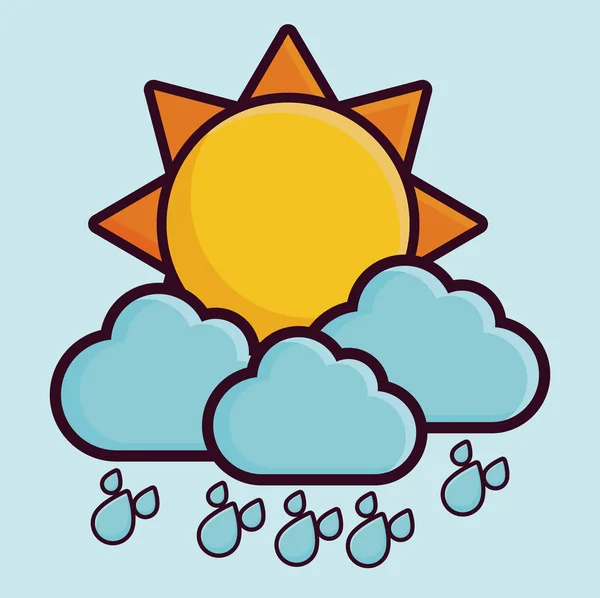 Solen ikonbild — Stock vektor