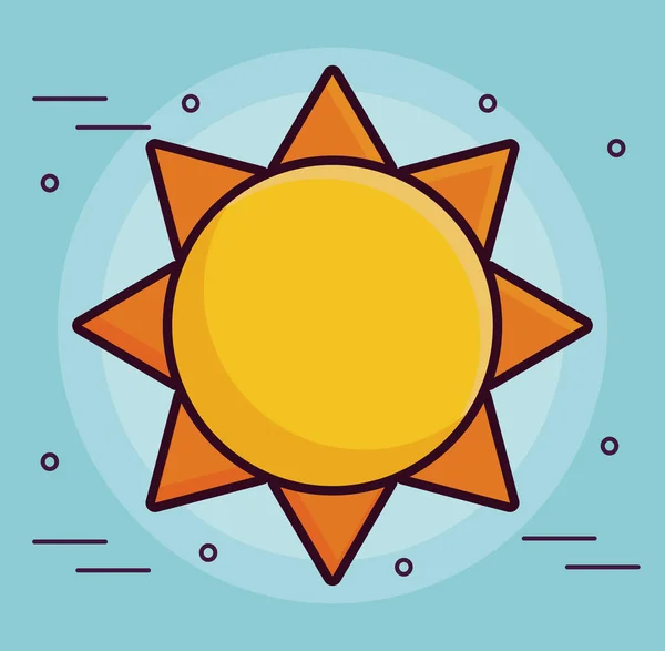 Зображення піктограми сонця — стоковий вектор