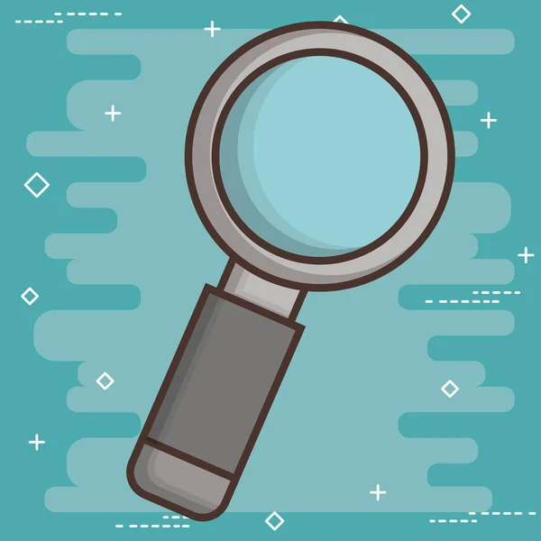 Magnifying glass icon — Stock Vector