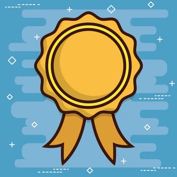 Icône médaille d'or — Image vectorielle