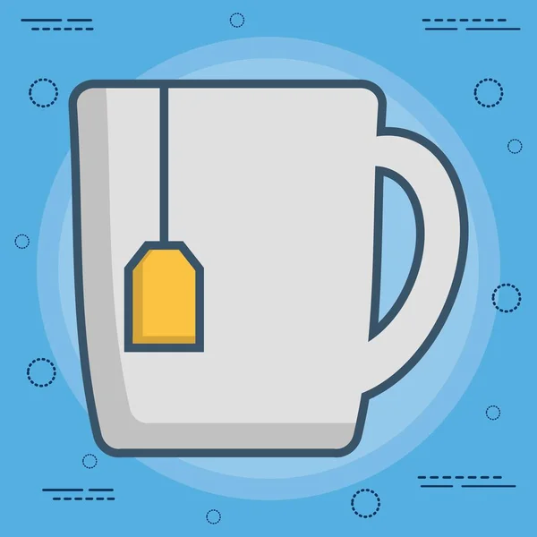 Icône tasse de thé — Image vectorielle