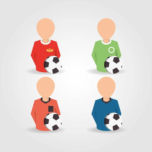 サッカー ワールド カップ ロシア デザイン — ストックベクタ