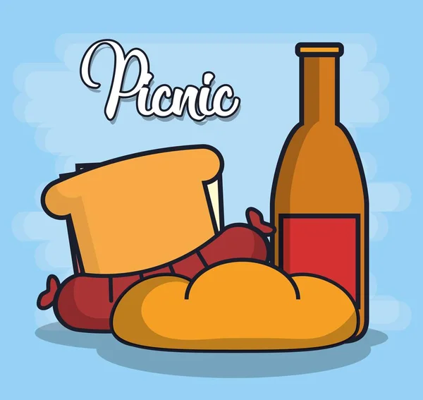 Icône sandwich image — Image vectorielle