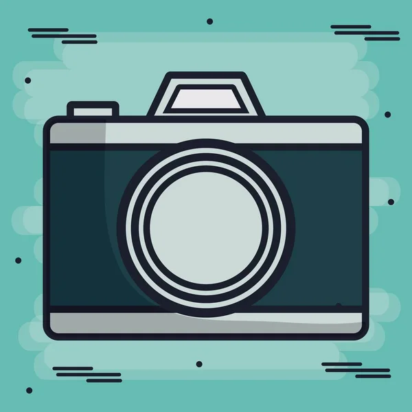 Icona della fotocamera fotografica — Vettoriale Stock