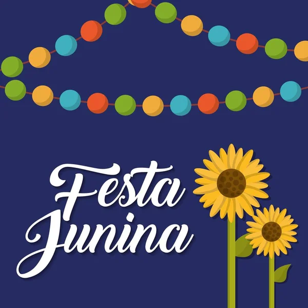 Festa junina design — Vettoriale Stock