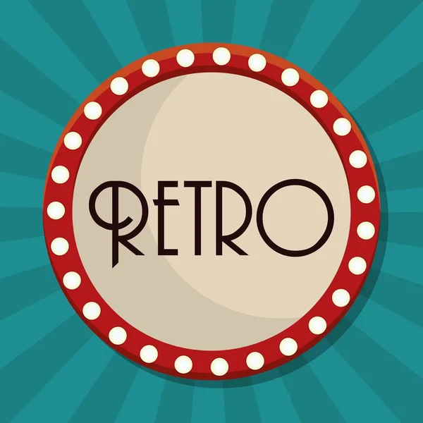 Retro frame icon — Stock Vector