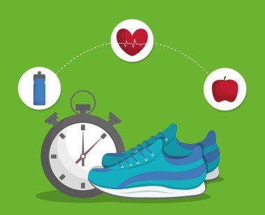 Fitness yaşam tarzı tasarım