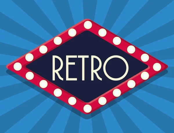 Icono de marco retro — Vector de stock