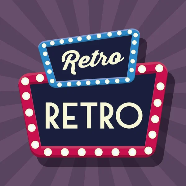 Icono de marco retro — Vector de stock