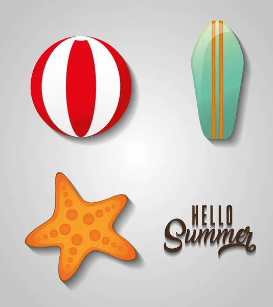 Olá Summer Design —  Vetores de Stock