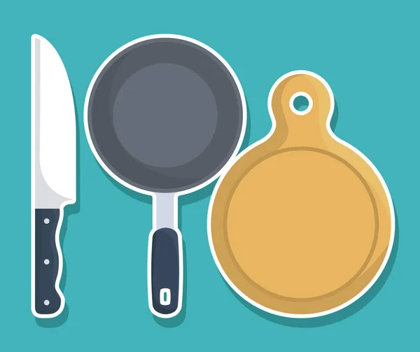 Utensílios de cozinha design —  Vetores de Stock