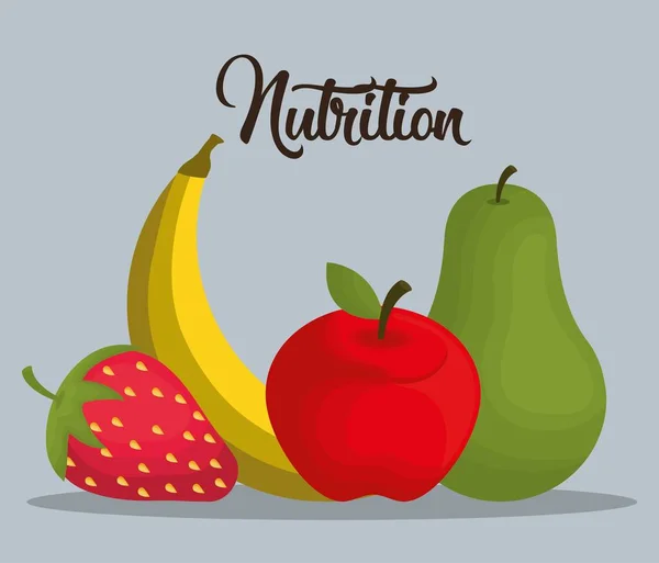 Nutrition konceptdesign — Stock vektor