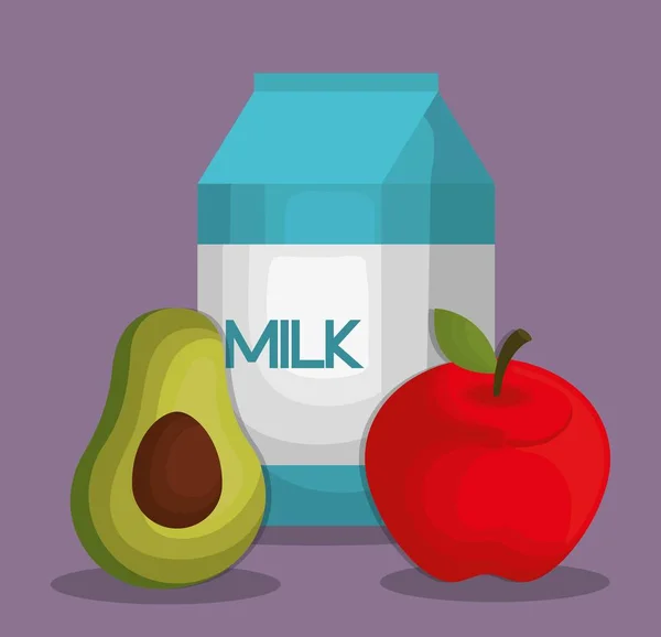 Conception du concept de nutrition — Image vectorielle