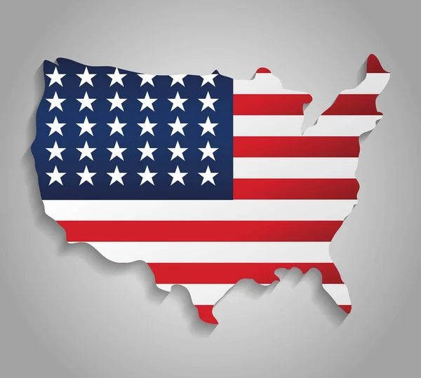 Design de jour de l'indépendance américaine — Image vectorielle