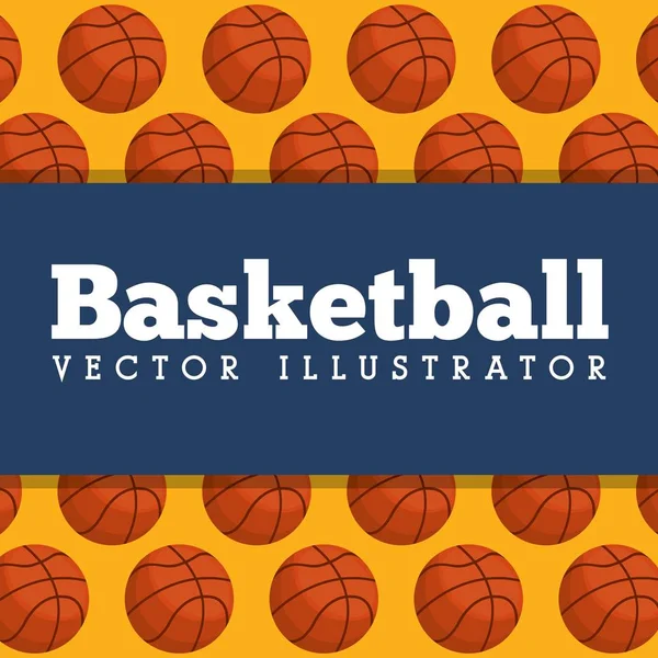 Baloncesto deporte diseño — Vector de stock