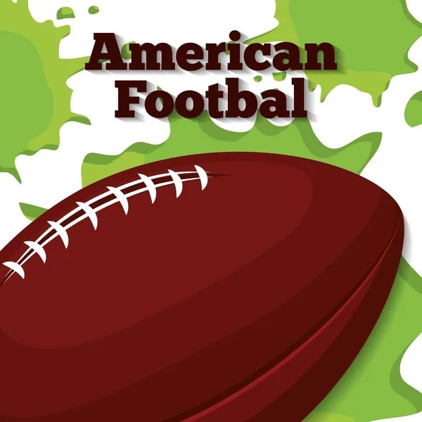Amerikan futbolu spor tasarım — Stok Vektör