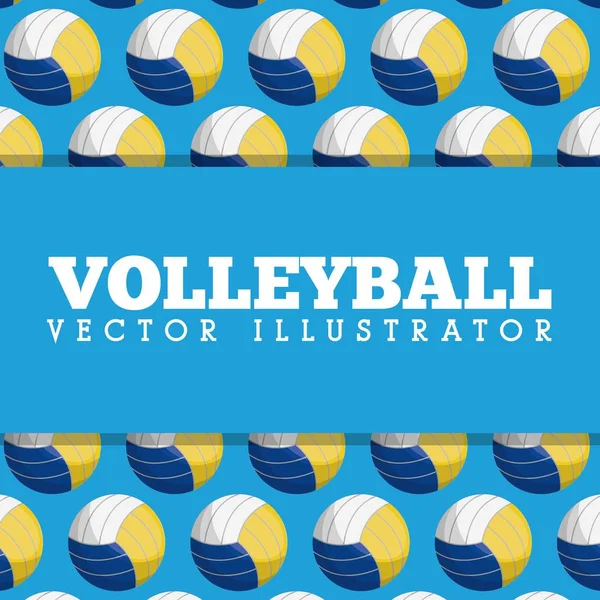 Volleyboll sport design — Stock vektor