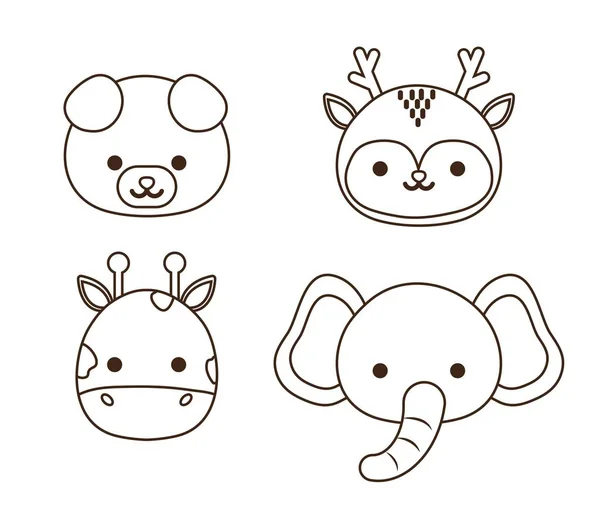 Design animaux mignon — Image vectorielle