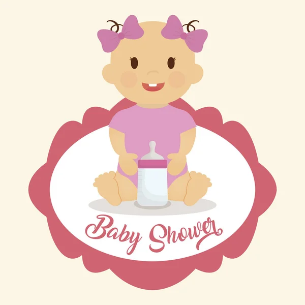 Baby douche ontwerp — Stockvector